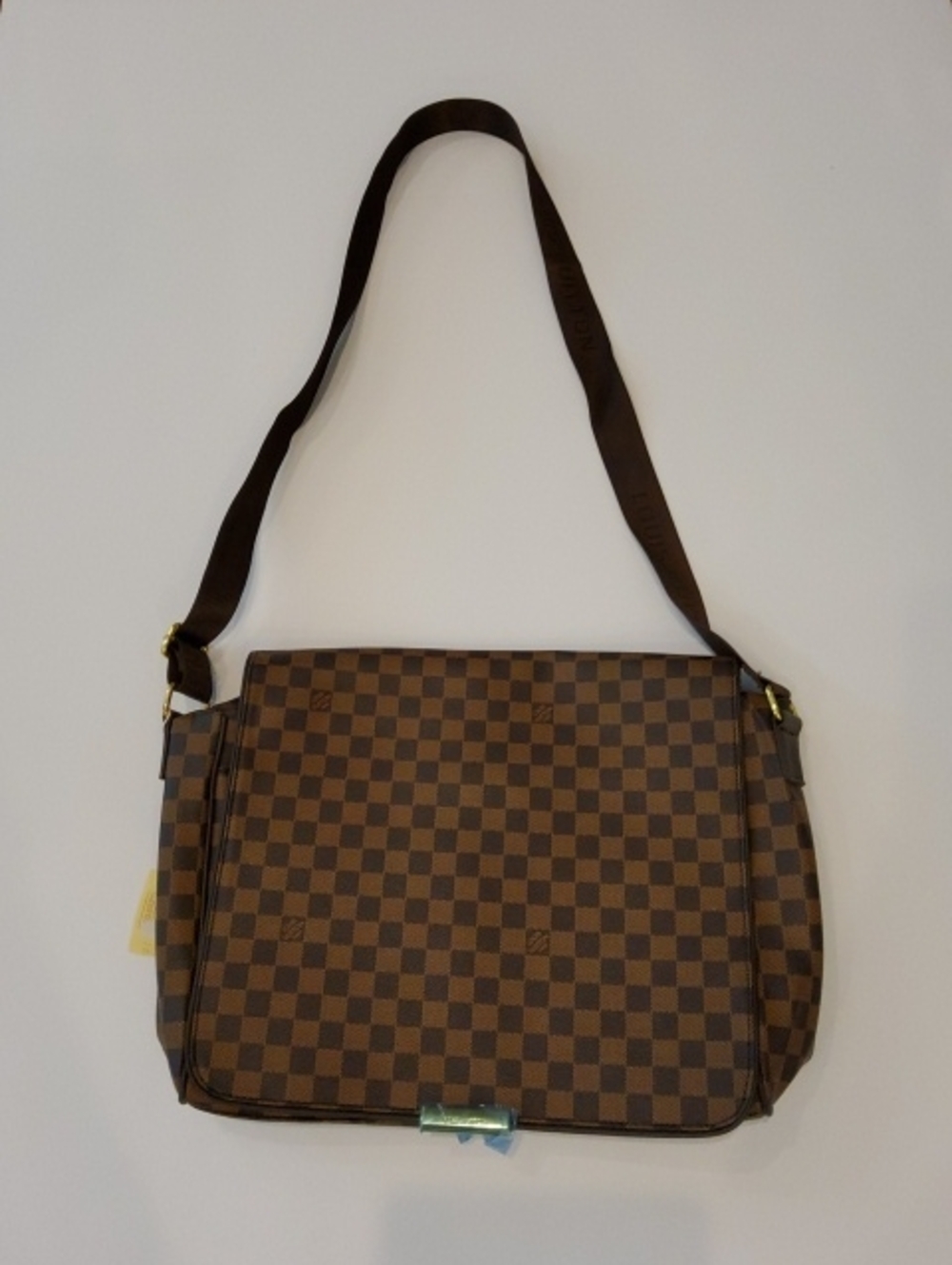 Designer Inspired Brown Damier Messenger/Laptop Bag